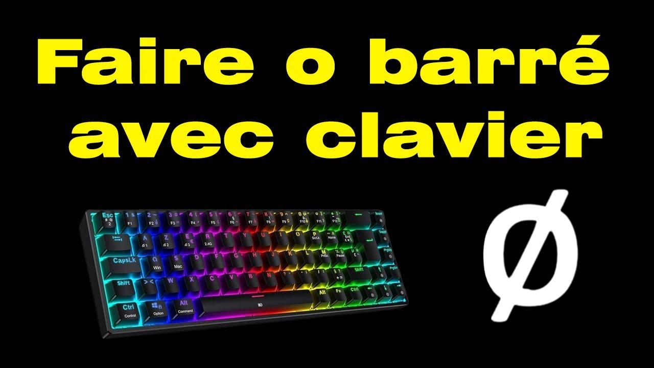 Comment faire un o barré - On Fait Comment