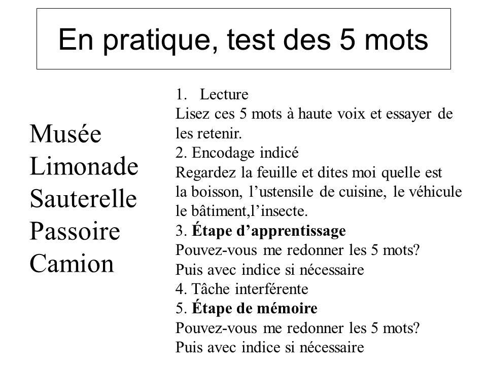 Pourquoi le test des 5 mots est un outil précieux