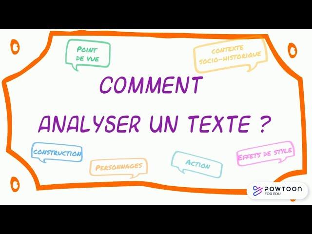 Comment faire une analyse de texte