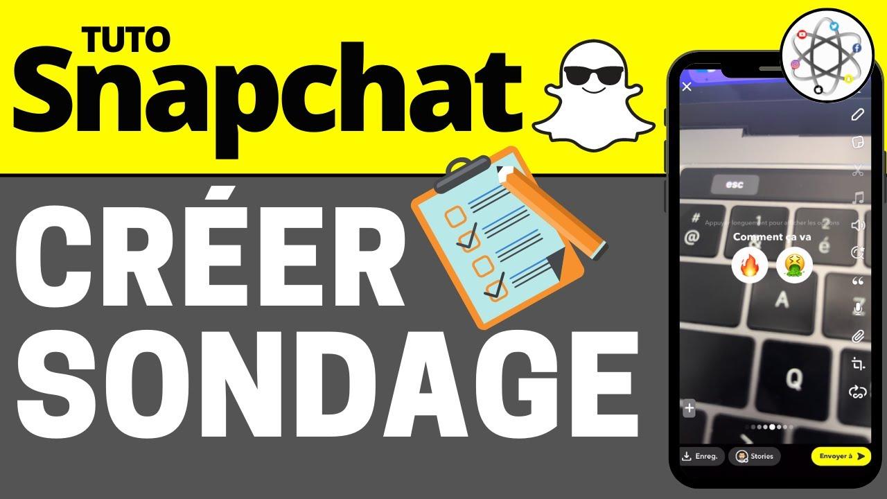 Comment faire un sondage sur snapchat