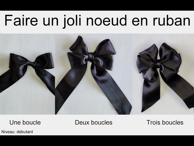 Comment faire un noeud papillon avec un ruban - On Fait Comment