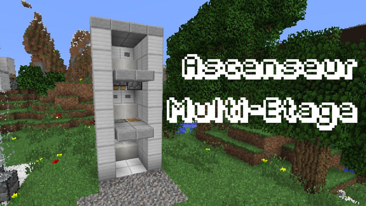 Comment faire un ascenseur dans minecraft - On Fait Comment