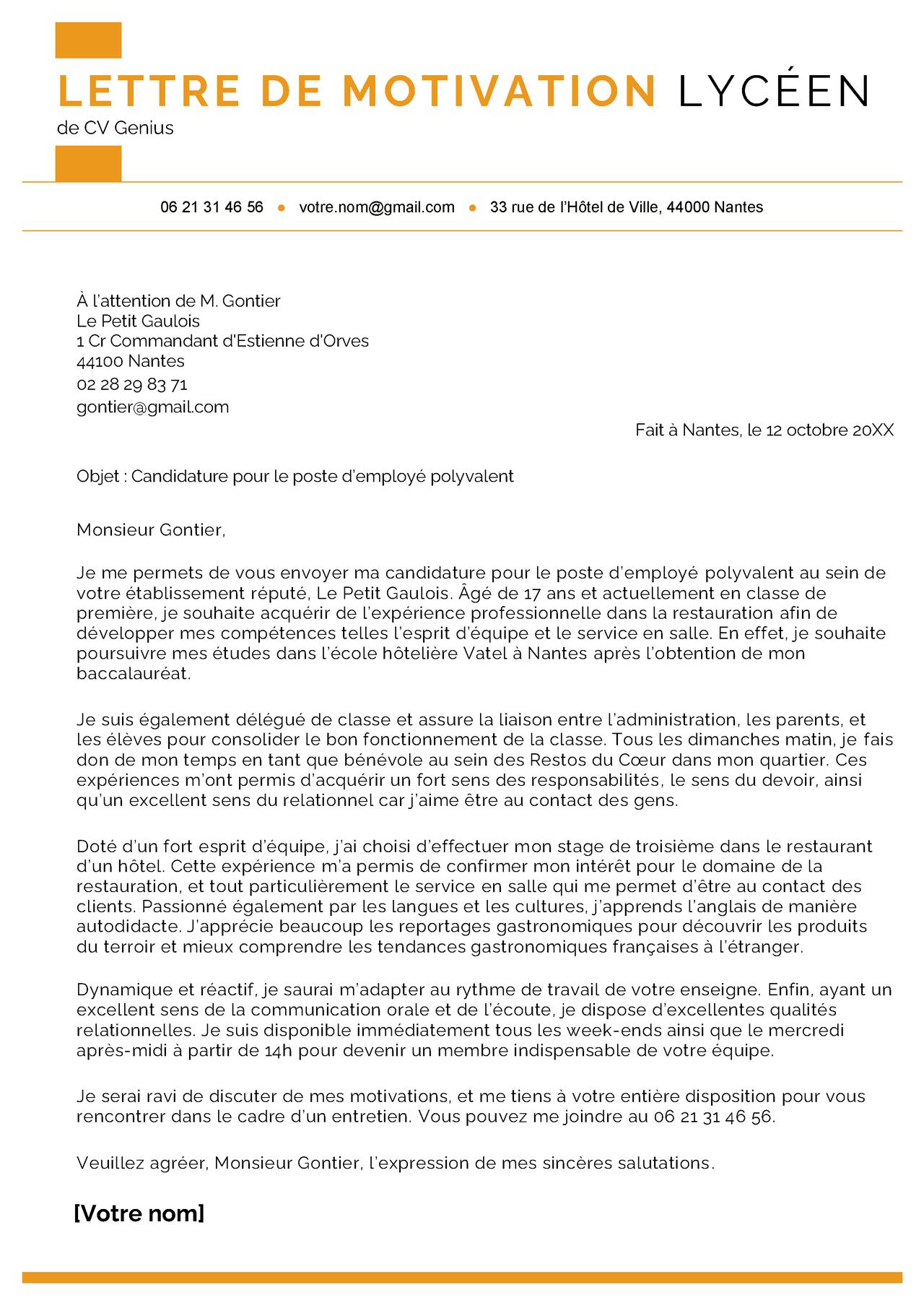 Adapter sa lettre au lycée visé : clés pour une personnalisation efficace