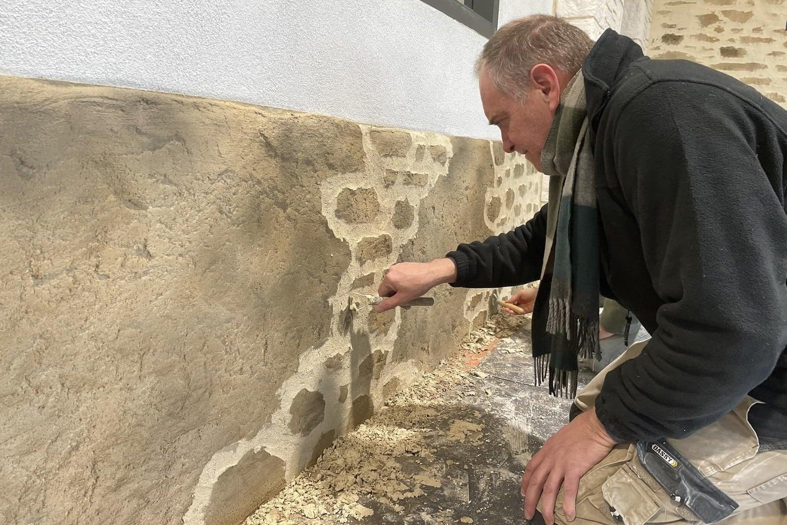 Comment faire enduit imitation pierre