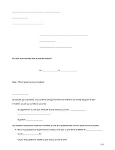 Comment faire une proposition d’achat